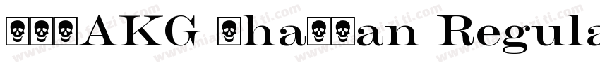 NFFAKG Chapman RegularCondensed字体转换